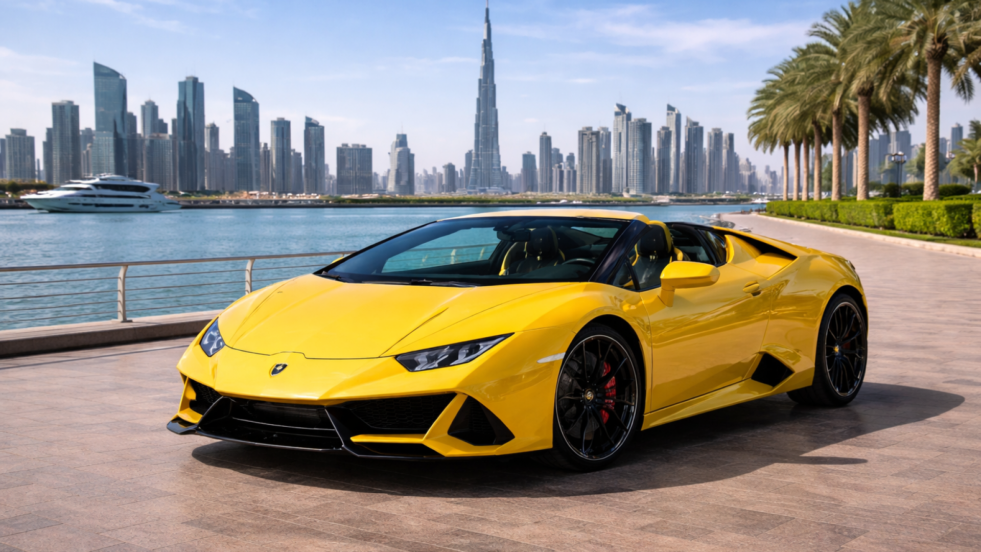 Rent Lamborghini Huracan EVO Spyder 2024 in Dubai