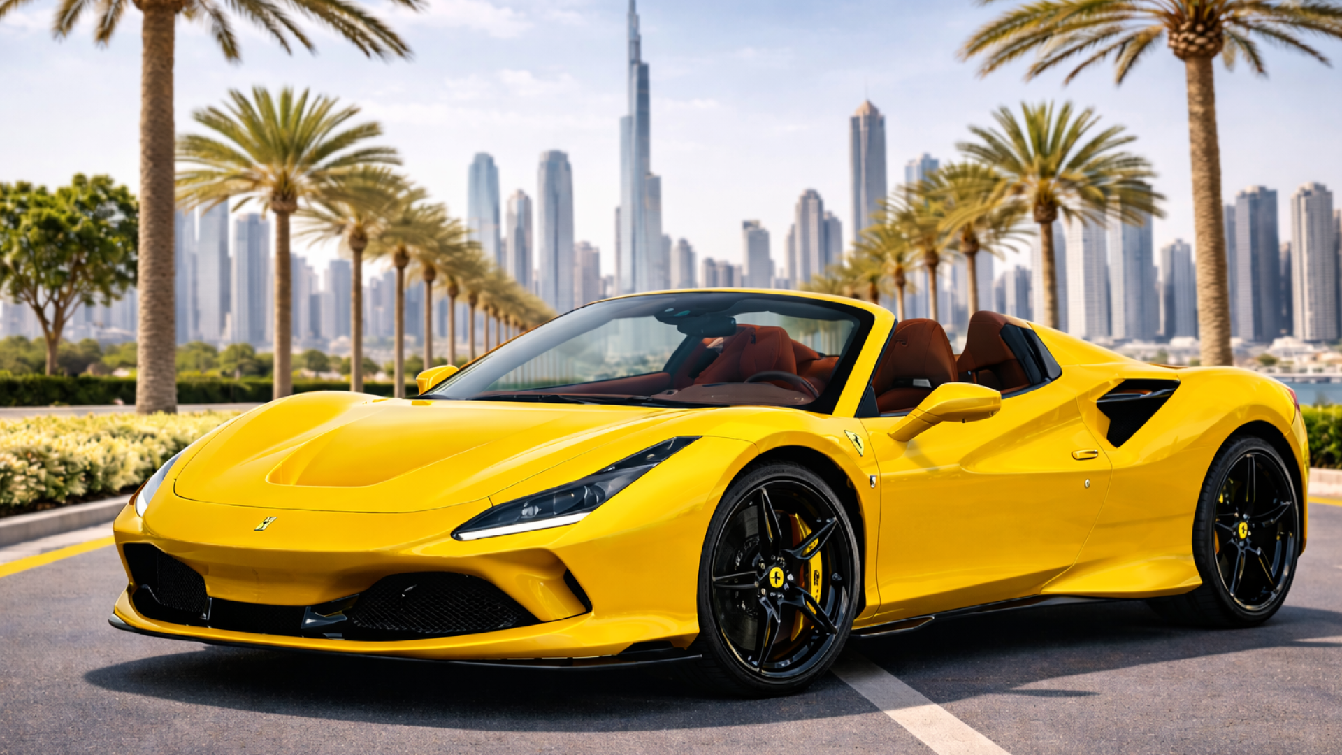 Rent Ferrari F8 Turbo Spyder 2023 in Dubai