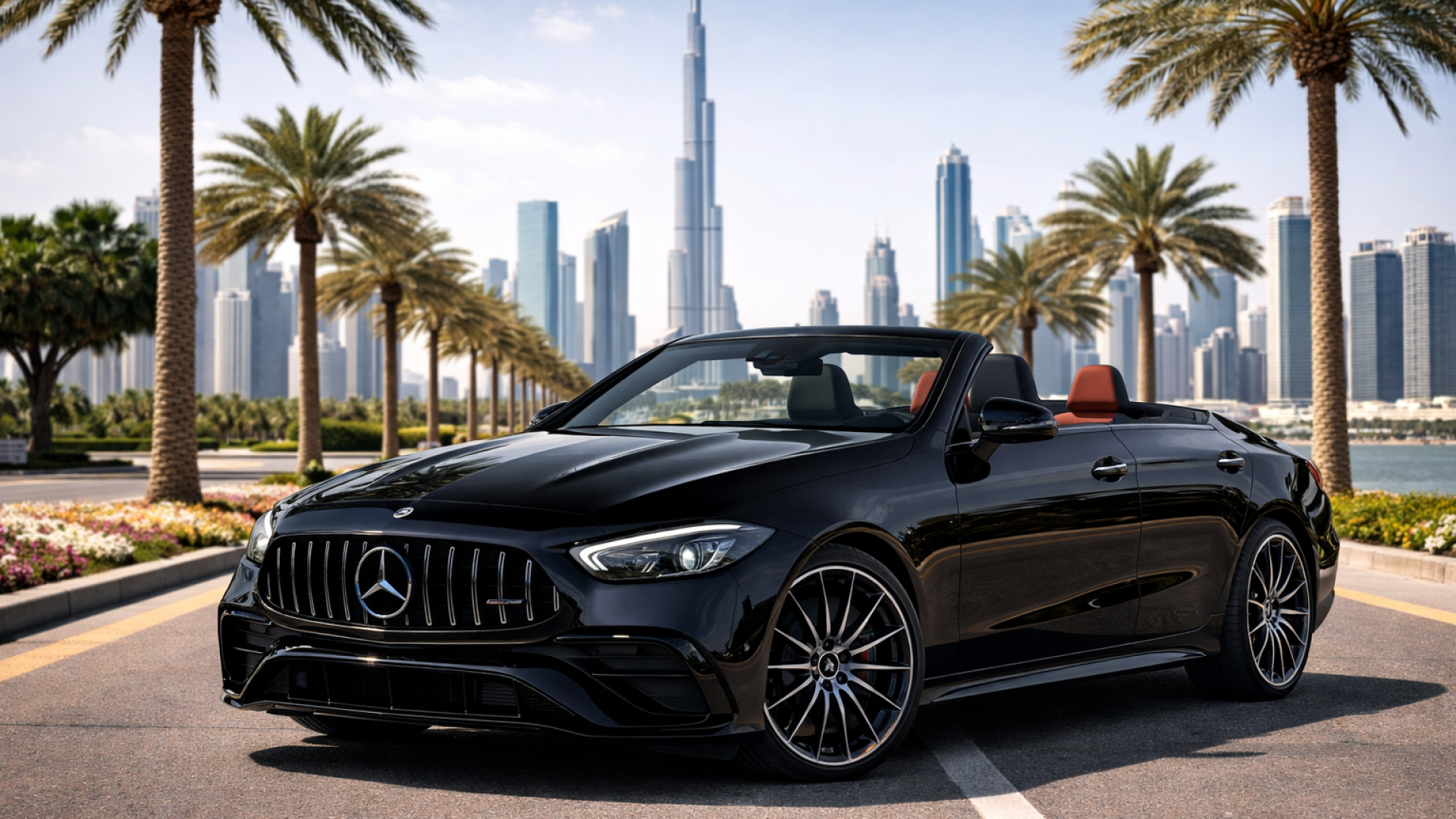 Rent Mercedes Benz C300 AMG Convertible 2025 in Dubai