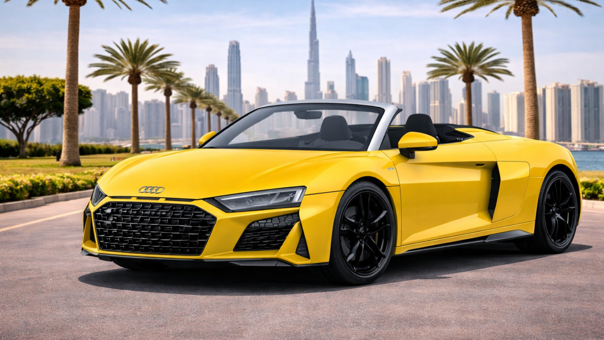 Rent Audi R8 V10 Spyder 2023 in Dubai