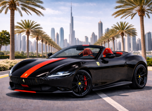 Rent Ferrari Roma Spyder 2023 in Dubai